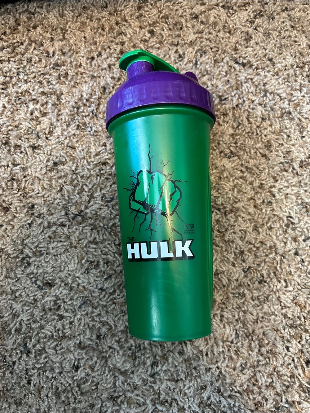 Marvel The Hulk Green & Purple Shaker Bottle